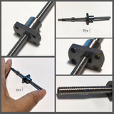 0401滚珠丝杆不锈钢丝杠金属反向器丝杆套装机械配件来图加工定制