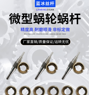 0.5模微型蜗轮蜗杆非标定制 减速机专用传动配件来图加工厂家直销